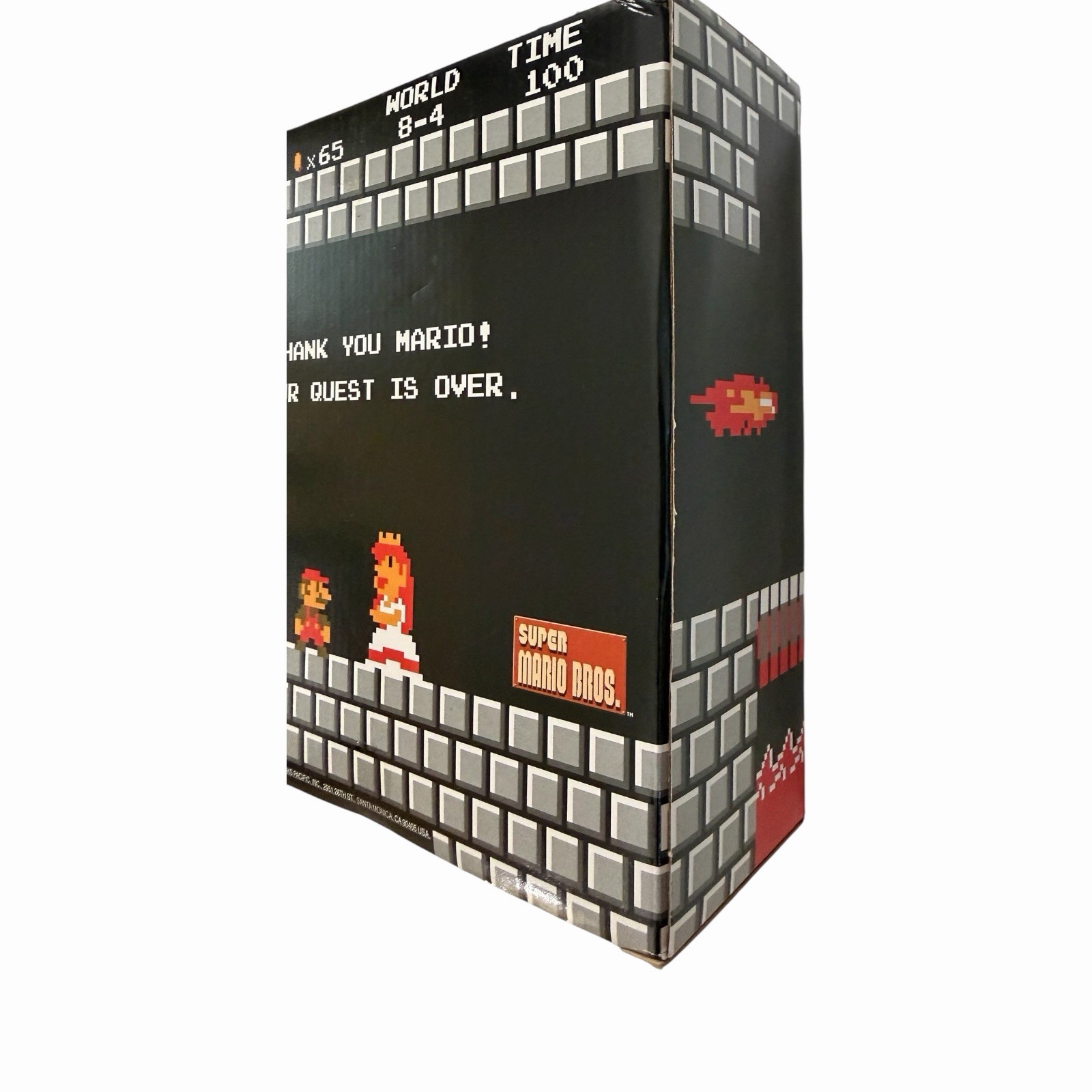 Super Mario Nintendo Mario vs Bowser 8-Bit Pixel Diorama Jakks Pacific Sealed
