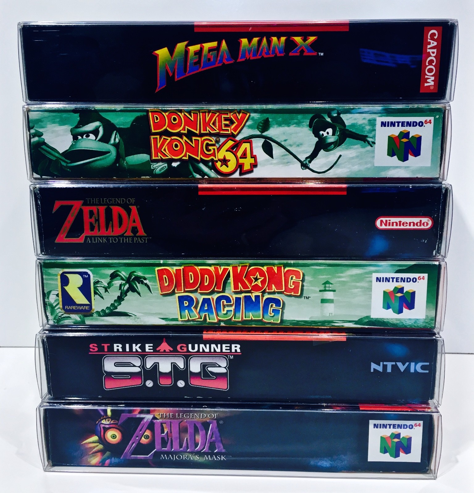 200 SNES / N64 / ATARI JAGUAR Box Protectors Clear Cases Super Nintendo 64 CIB