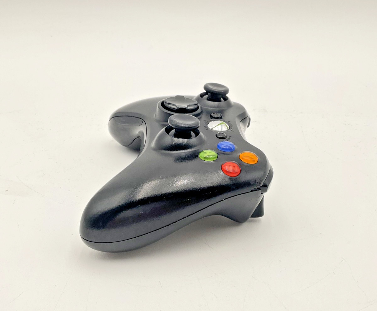 Xbox 360 Wireless Controller Glossy Black – Item Only – VG – Tested – X360