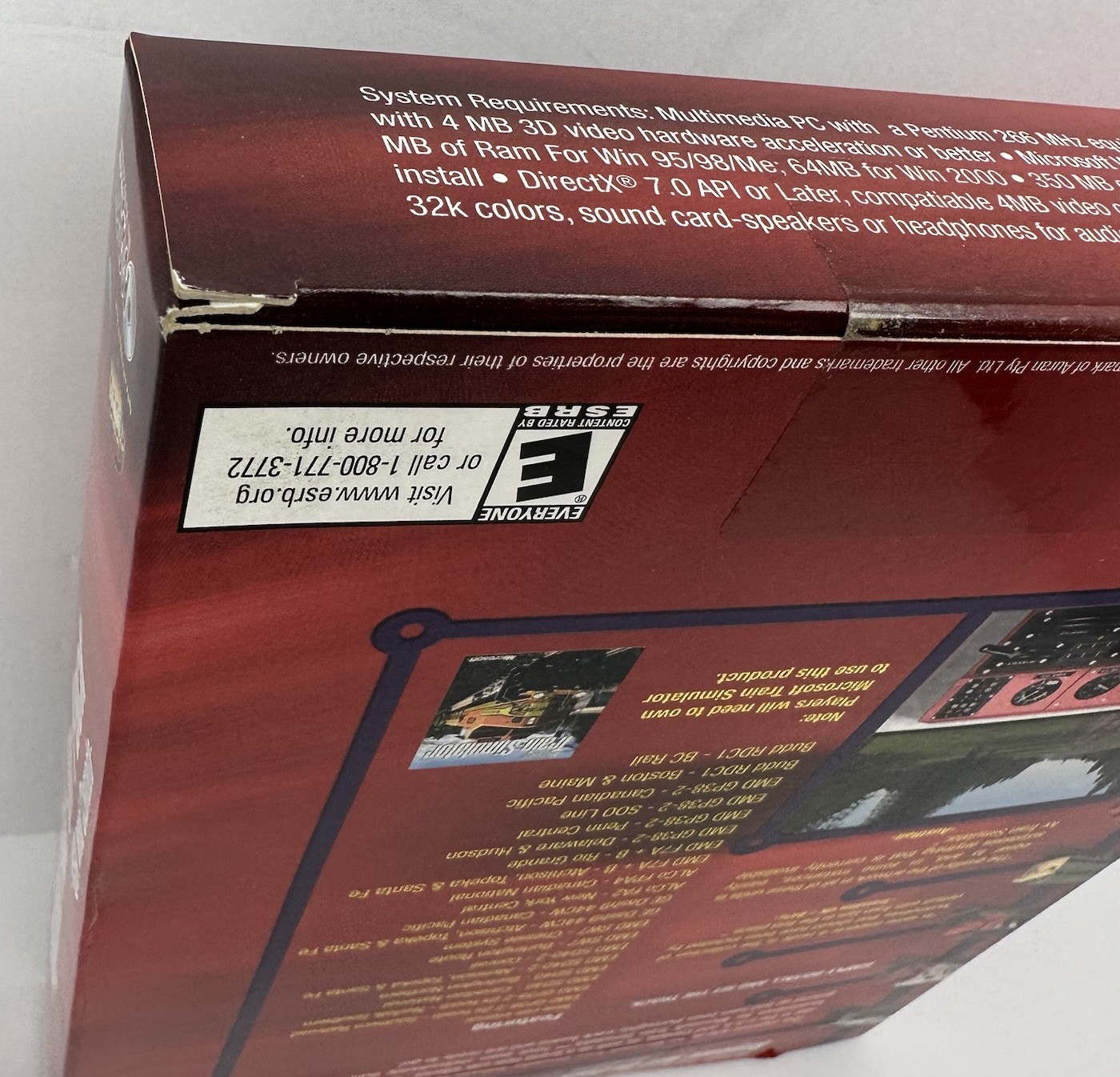 Microsoft Train Simulator USA Canada Regional Add-On Pack PC Big Box SEALED NOS