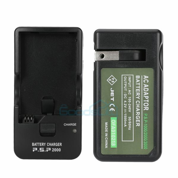 Battery charger & 3600mAh Rechargeable Battery for PSP 1000/2000/2001/3000/3001