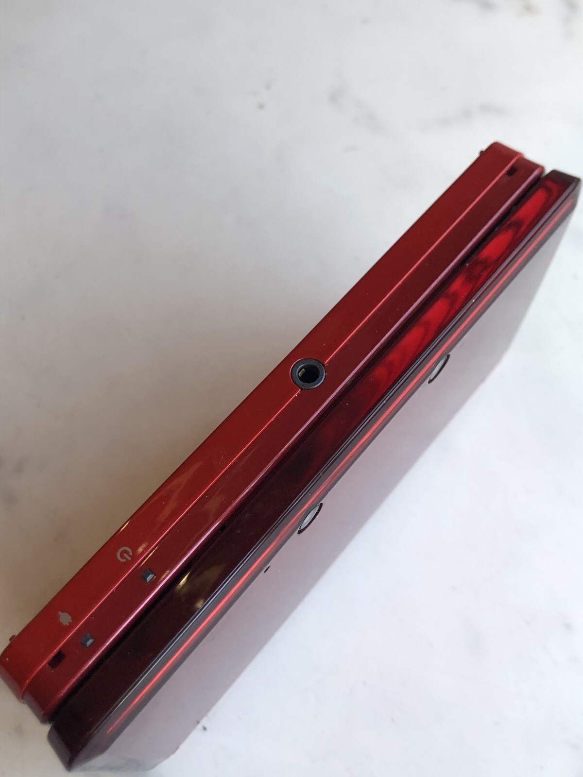 For Parts Not Working Nintendo 3DS Flame Red Handheld Console Original As is