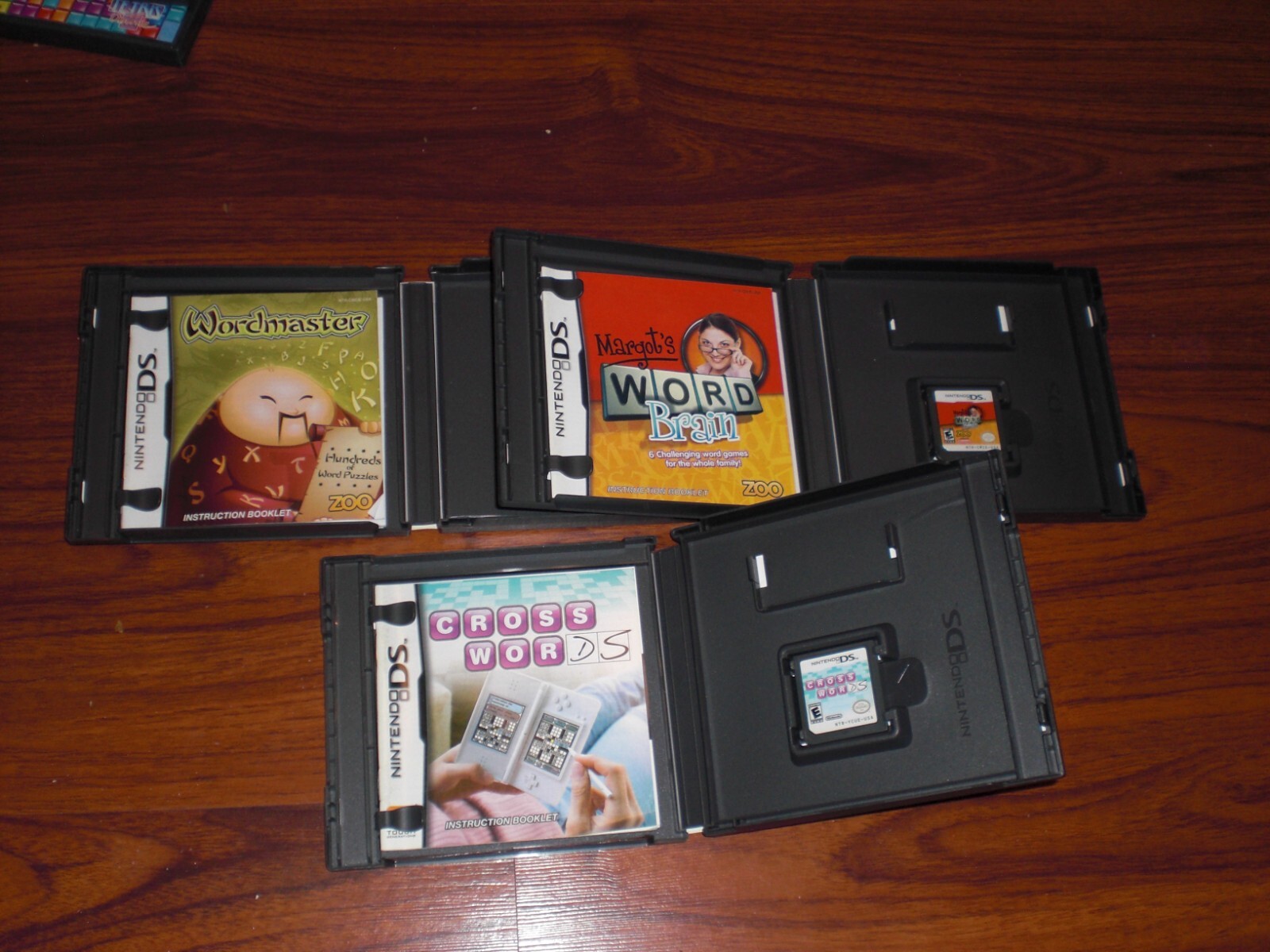 COMPLETE Wordmaster Margots Word Brain Crosswords Nintendo DS Game Bundle TESTED