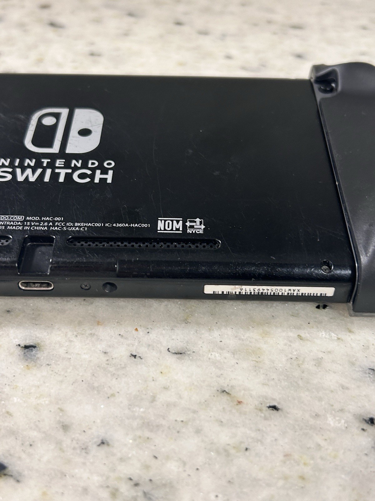 Nintendo Switch HAC-001 Gray Console w/ OEM Charger Tested Working