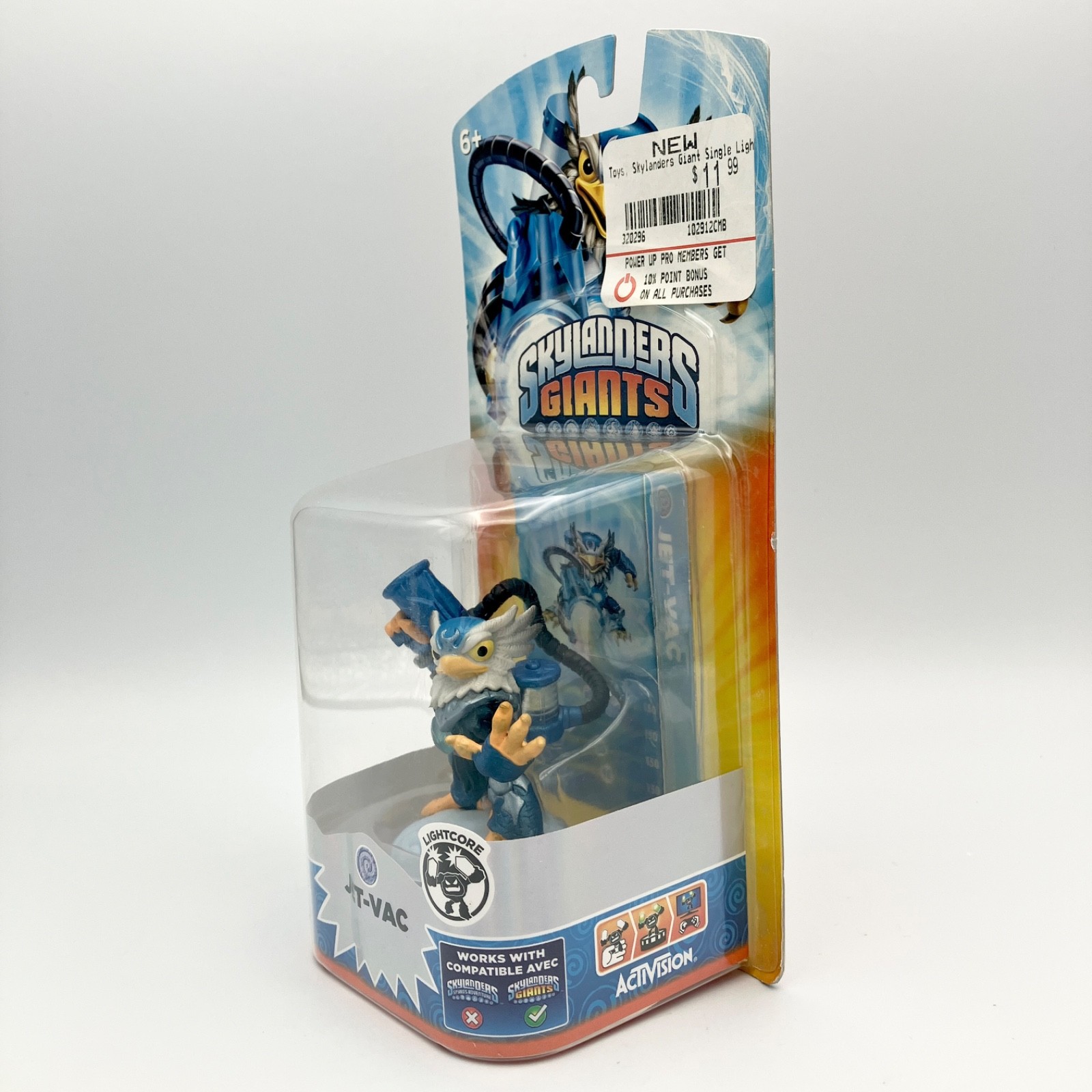 Skylanders Giants Jet Vac Lightcore Figure NIB Activision NEW SEALED