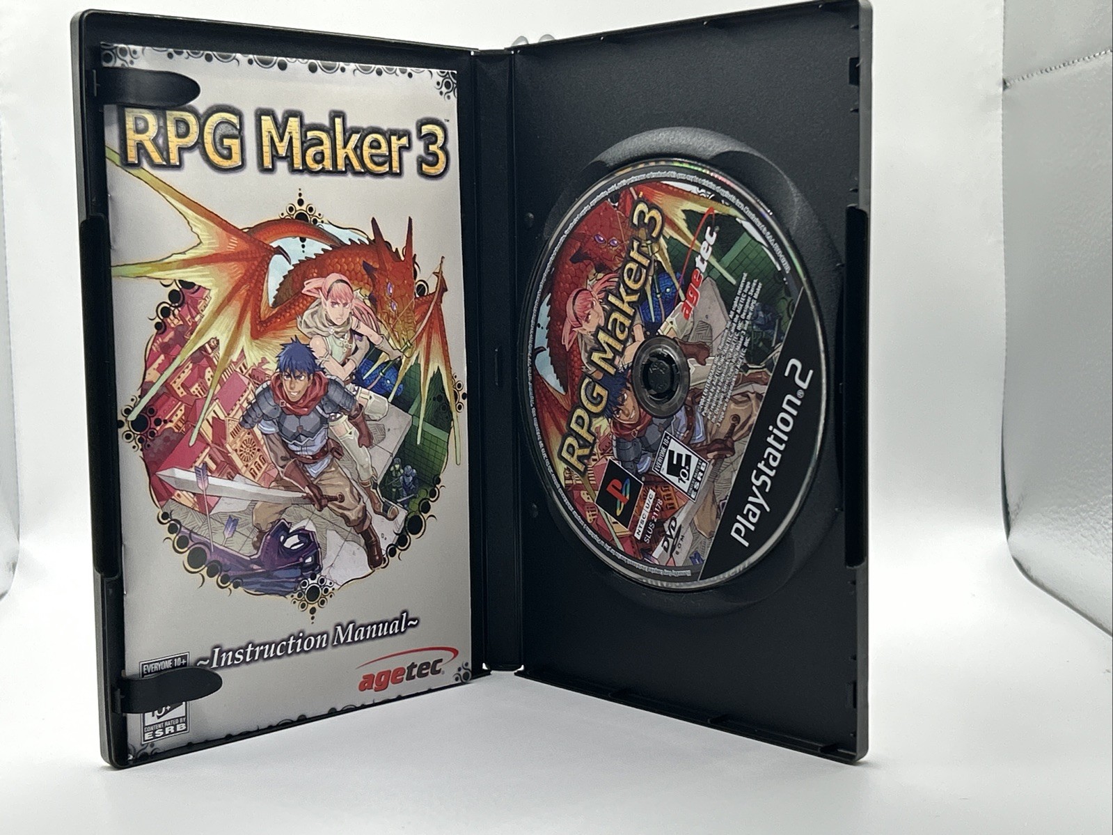 RPG Maker 3 (Sony PlayStation 2, 2005) Complete In Box CIB Tested Refurbished