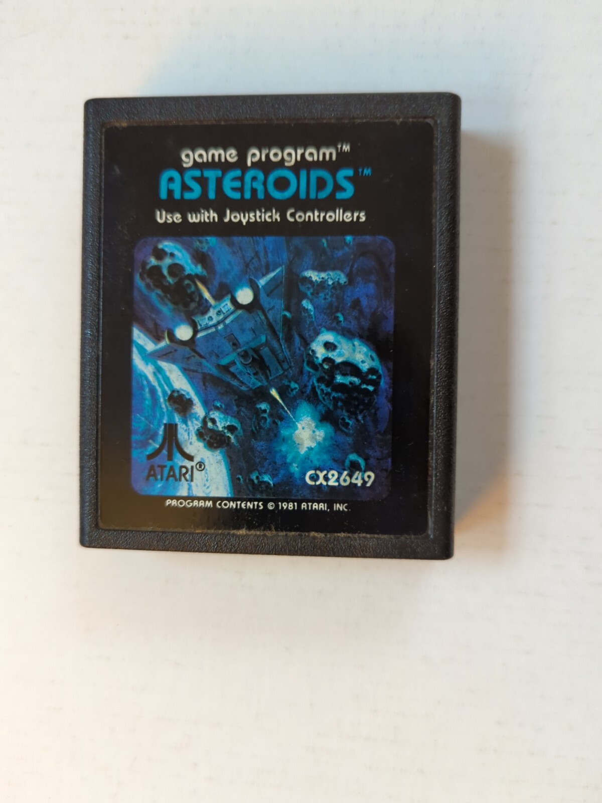 Asteroids (Atari 2600, 1981) CX2649 Retro Video Game Untested
