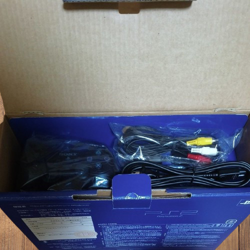 Sony PlayStation 2 PS2 SCPH-10000 Black Console Box NTSC-J Open Box Unused Japan