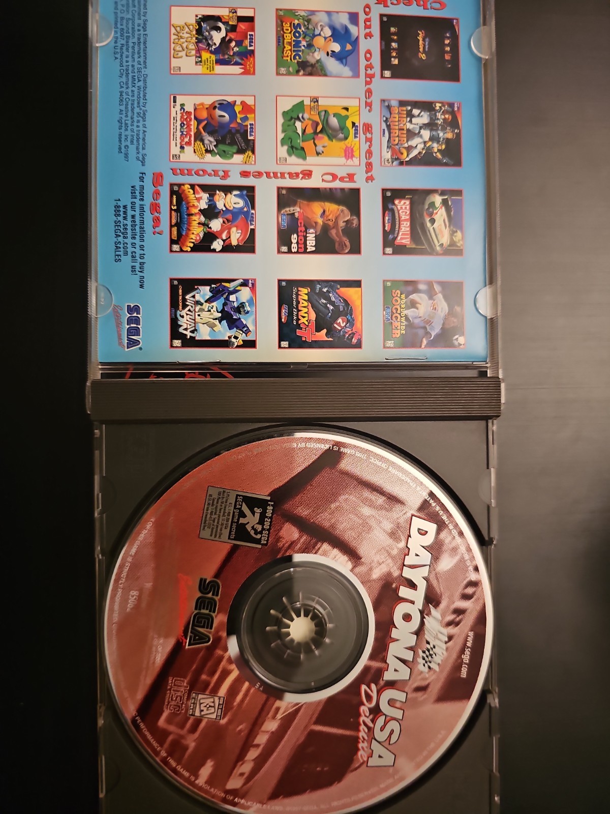 Daytona USA Deluxe Edition PC 1997 Windows 95 Rare Sega