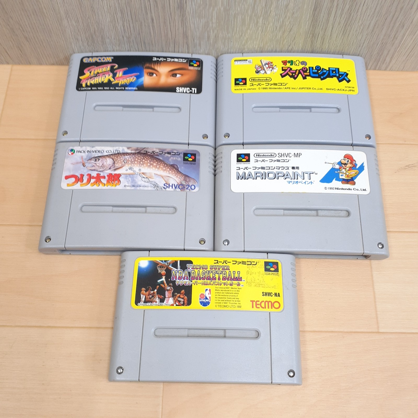 Nintendo Super Famicom Console Bundle 20 games & cables Japanese SNES SHVC-001