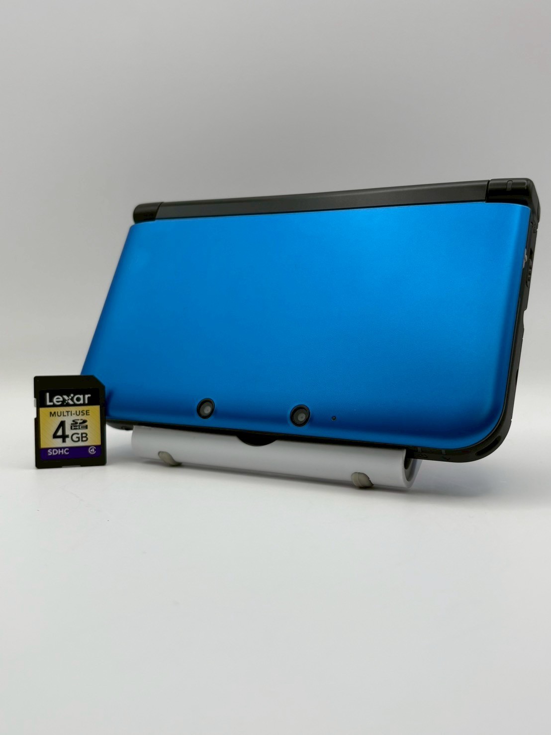 Nintendo 3DS XL LL Metallic Blue Handheld Console Tested No Stylus 4GB SD