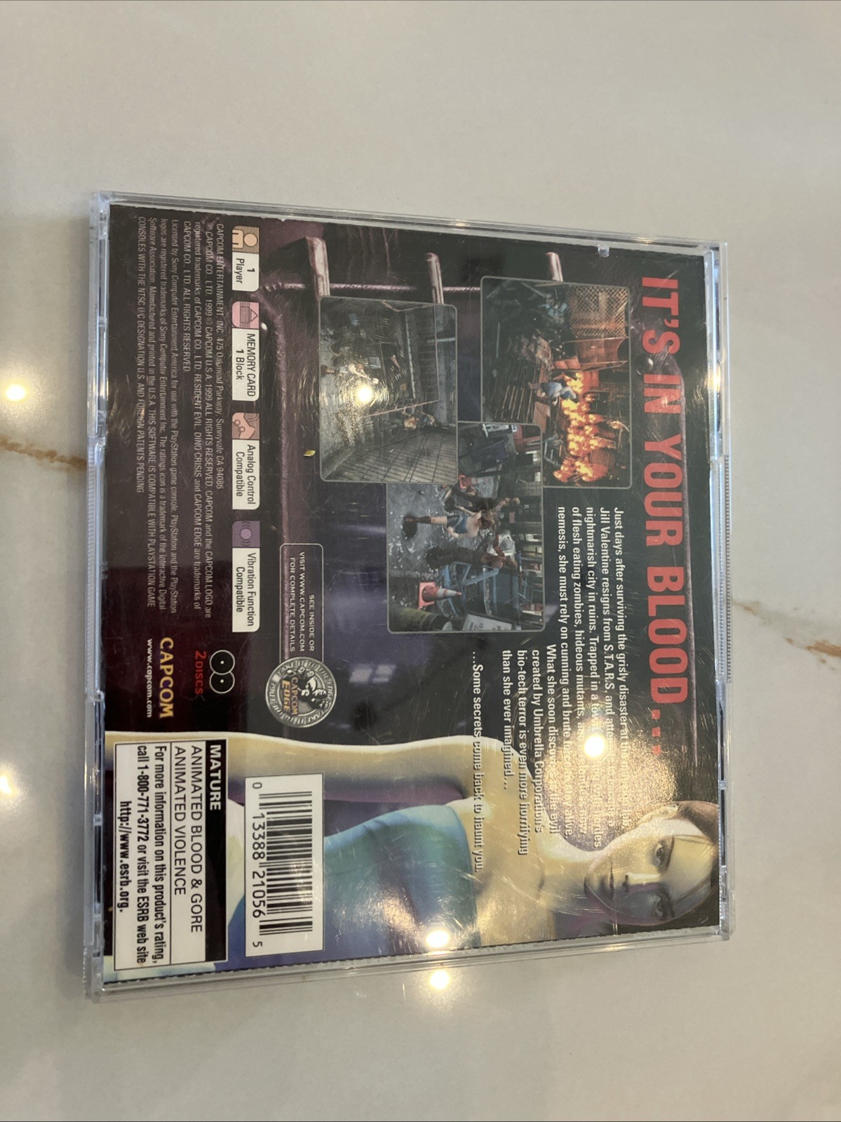 Resident Evil 3: Nemesis PS1 CIB w/ Dino Crisis Demo Manual & Reg Card Tested