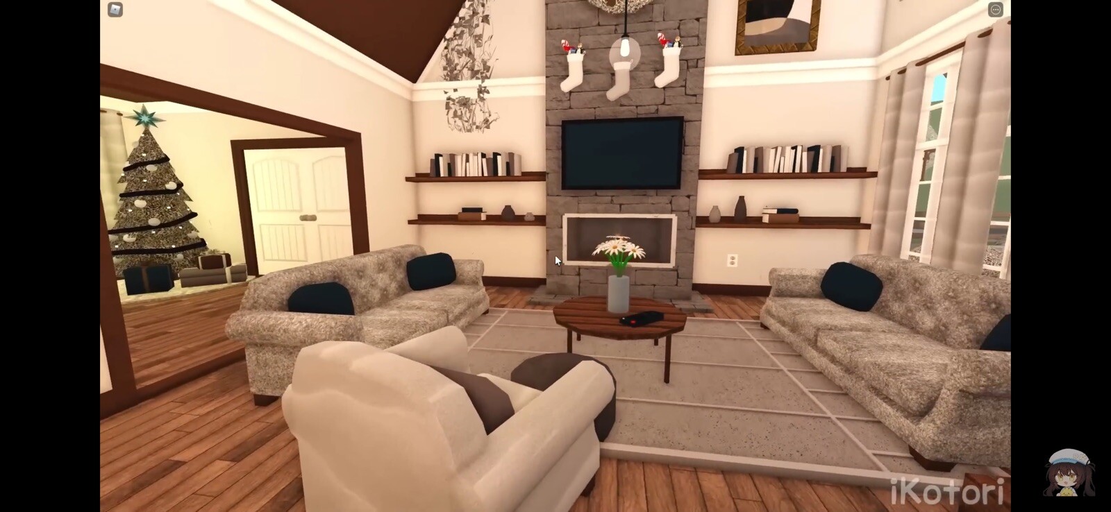 BLOXBURG MODERN CHRISTMAS HOUSE!FAST DETAILED BUILDER FOR AFFORDABLE PRICE