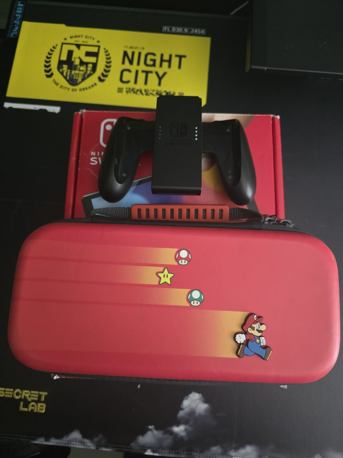Nintendo Switch OLED Mario Edition Red in Box BUNDLE (Read Notes)