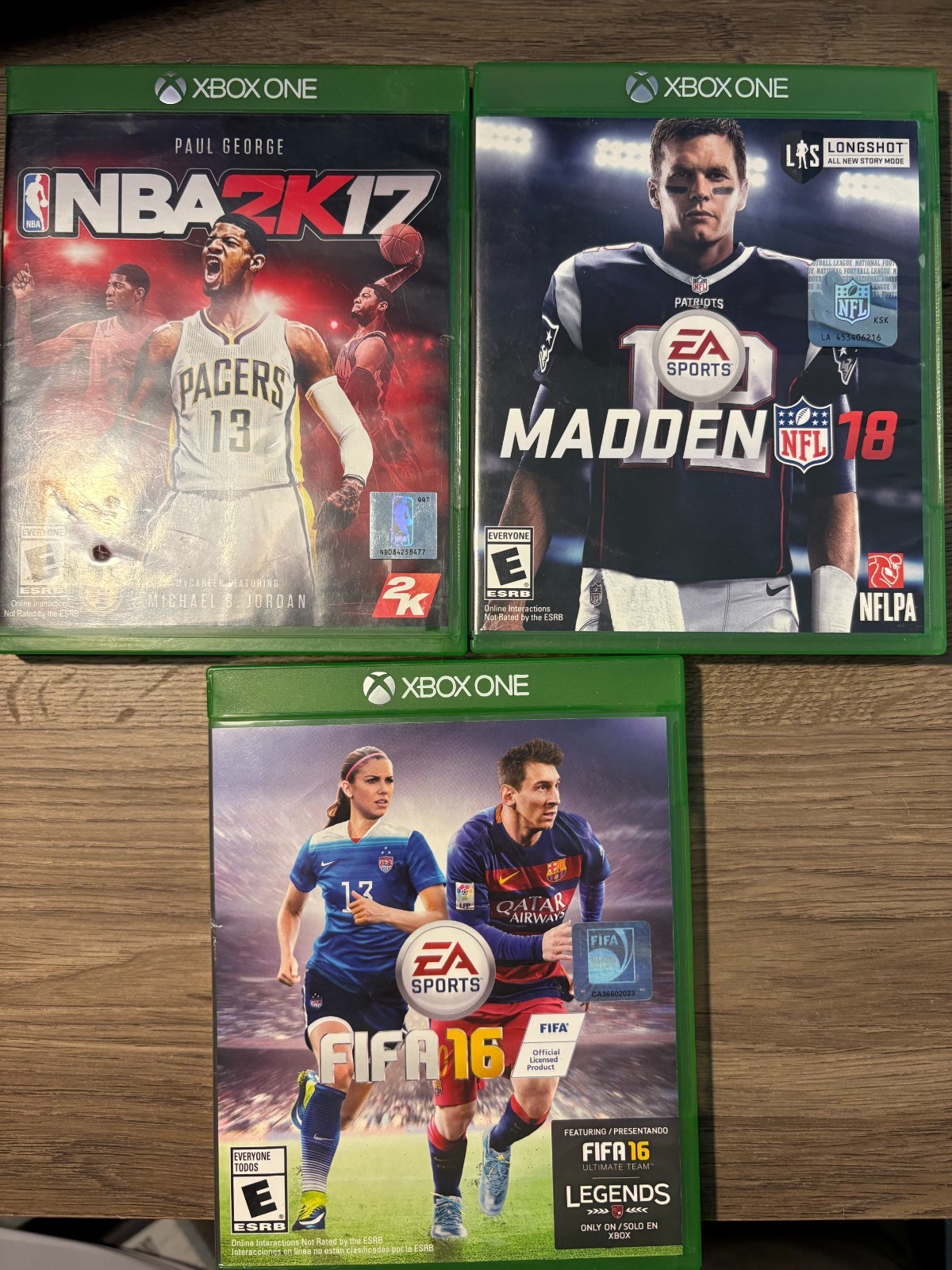 Xbox One S 1TB with Controller, HDMI, Power Cord, and 7 Xbox One Games-Working