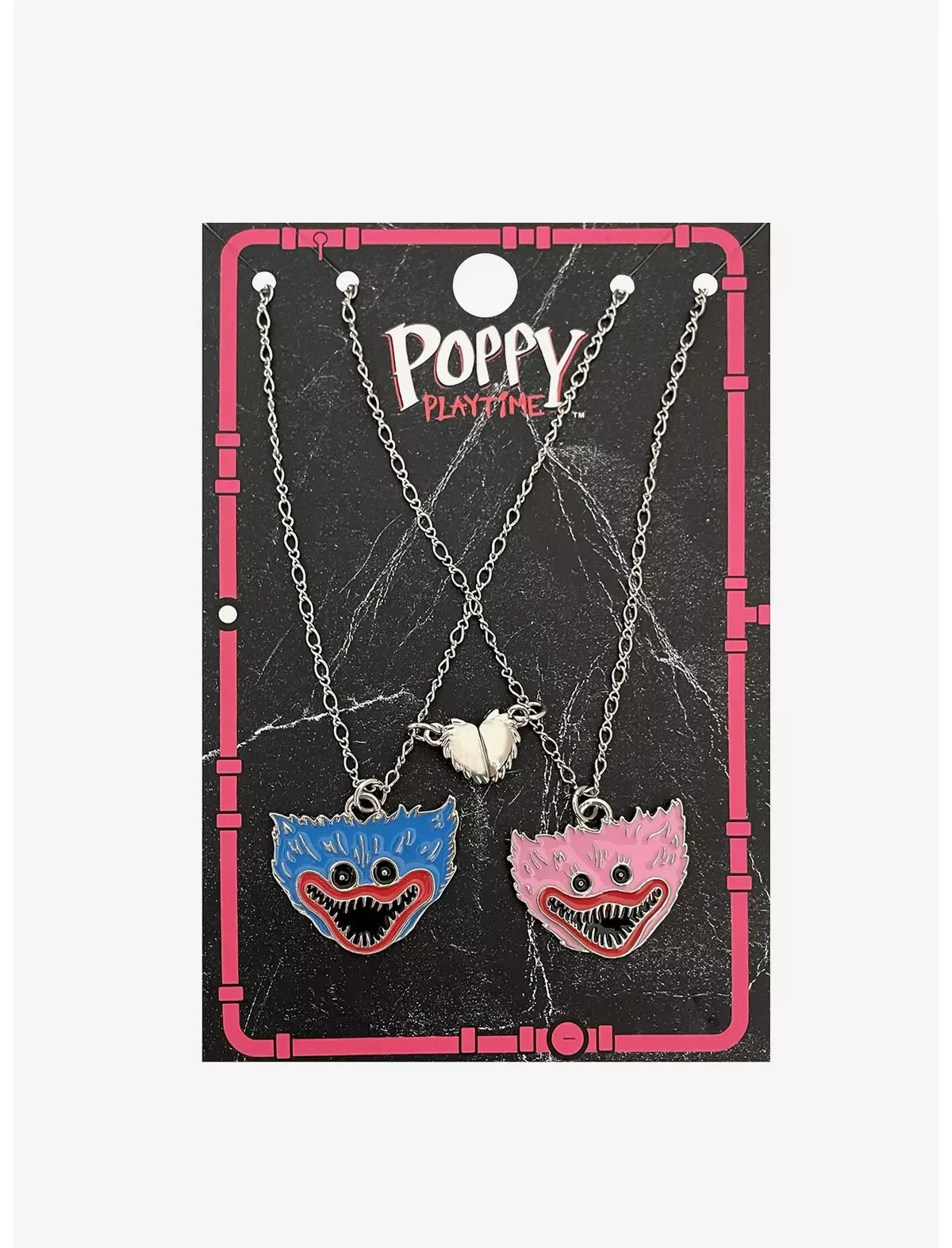Huggy Wuggy & Kissy Missy Magnet Best Friend Necklace Set Poppy Playtime NEW