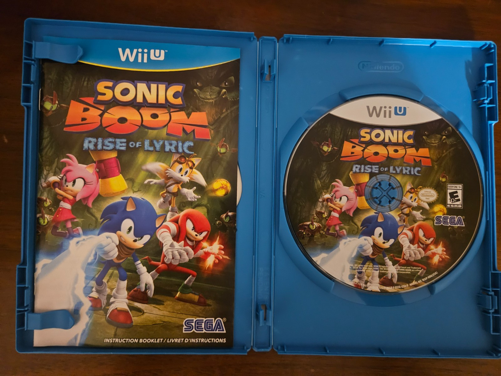 Sonic Boom Rise of Lyric – Wii U Game / Complete / Tested & Cleaned