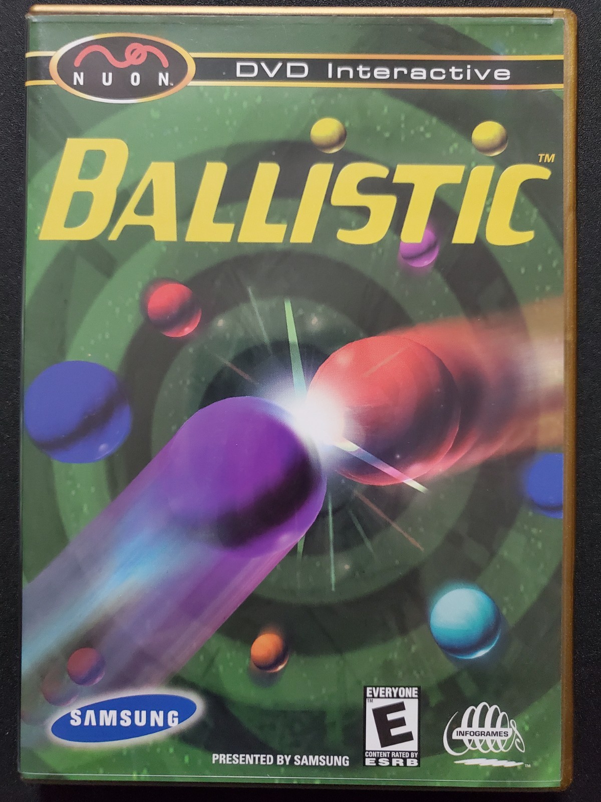 Ballistic Samsung Nuon DVD Interactive Puzzle Game Infogrames 2000 OOP