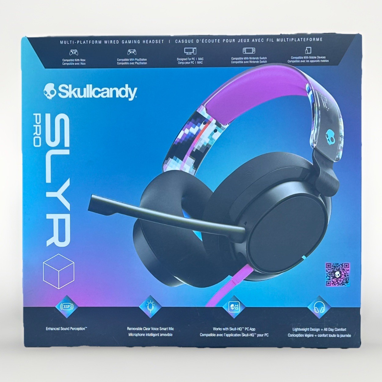 Skullcandy SLYR Pro Wired Gaming Headset – Black/Pink DigiHype