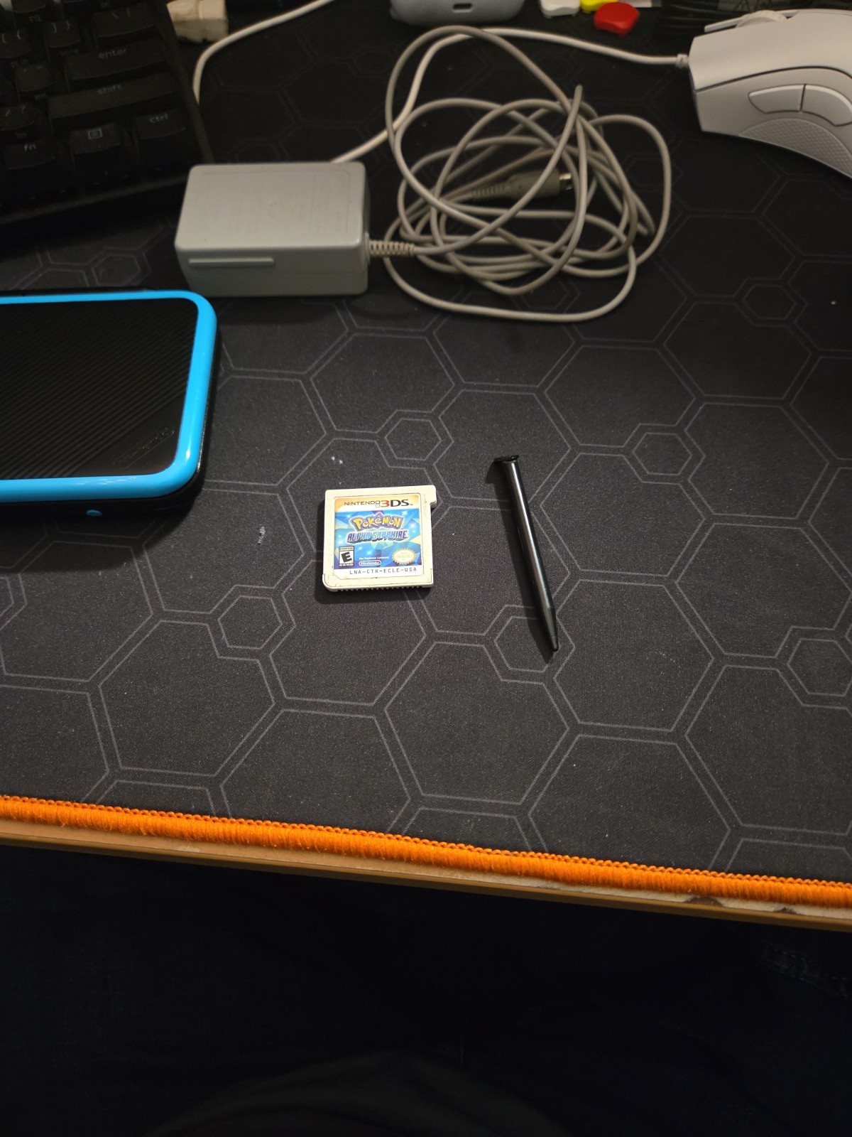 Nintendo New 2DS XL Turquoise Blue Handheld System with Charger