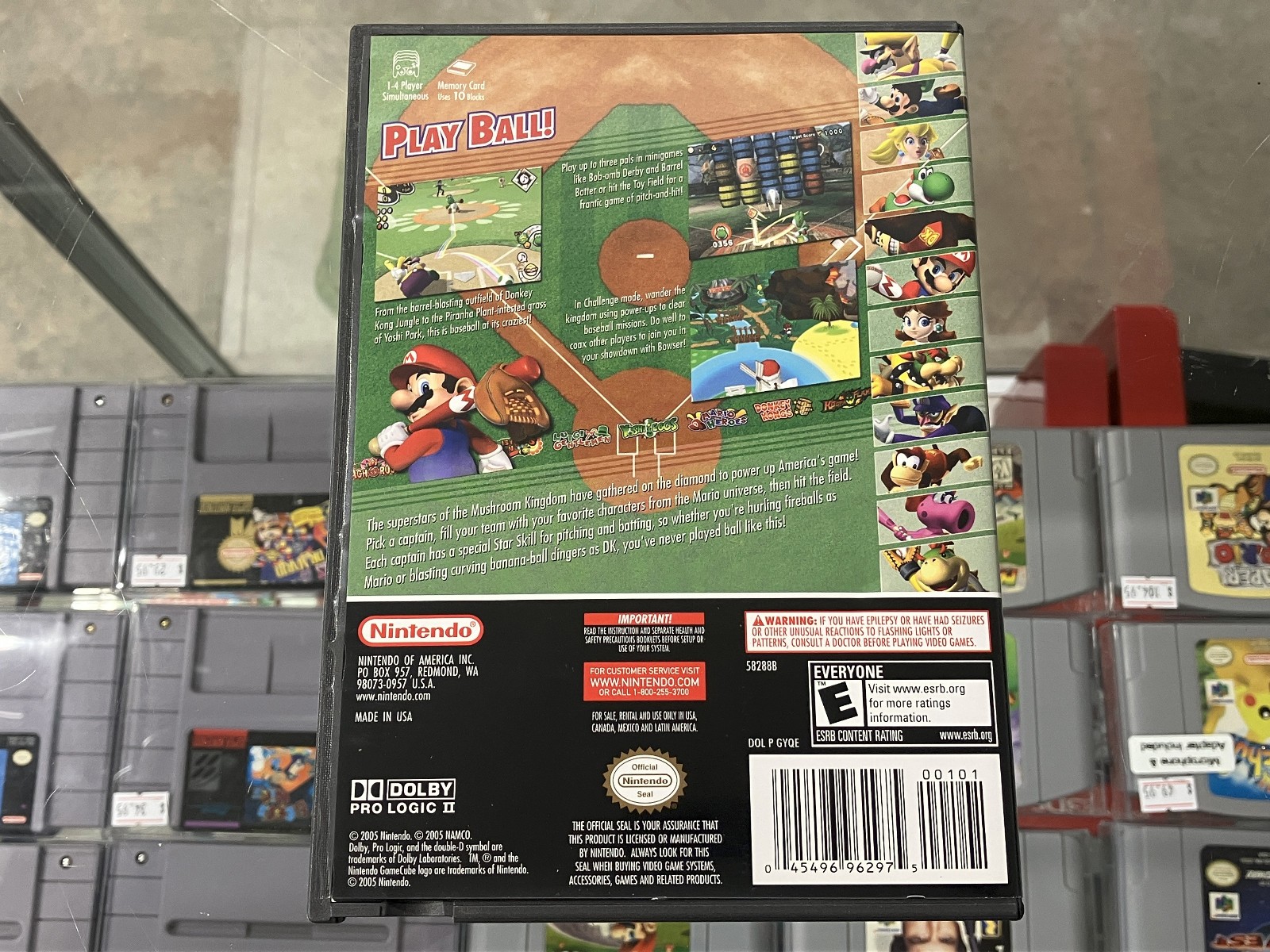 Mario Superstar Baseball (Nintendo GameCube 2005) CIB Complete & TESTED! **VGC**