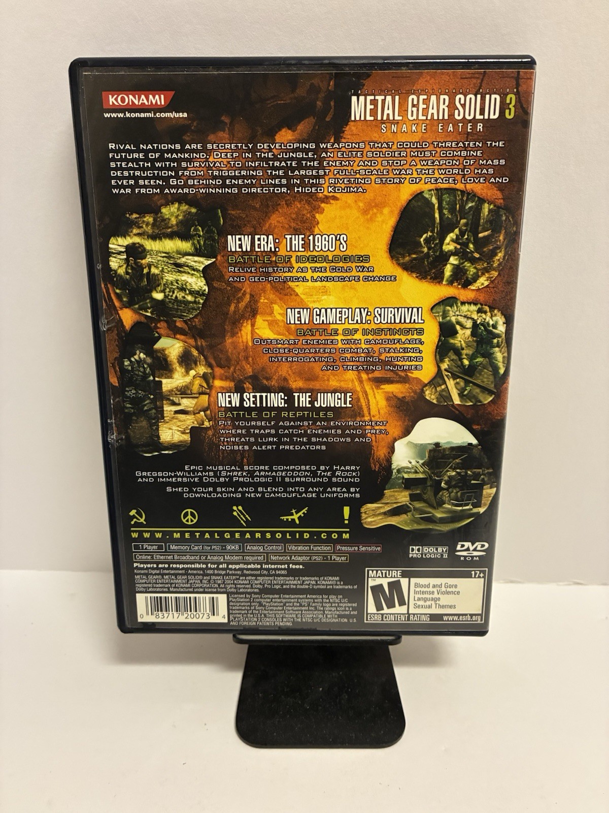 Metal Gear Solid 3 Snake Eater PS2 PlayStation 2 – No Manual