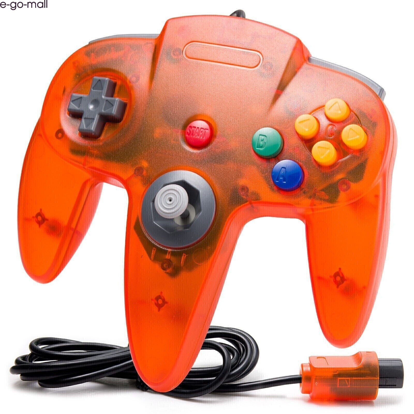 Classic N64 Controller Joystick Remote for N64 VideoGame N64 Console -Ice Orange