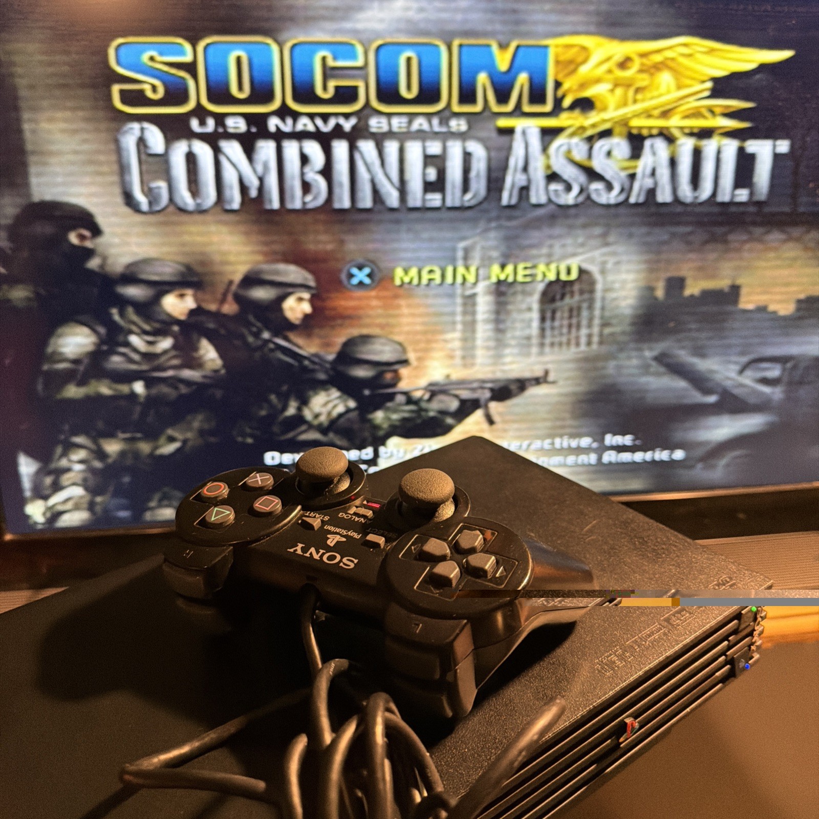 SONY PlayStation 2 PS2 SCPH-39001 Console Bundle – Cables – Controller – Game