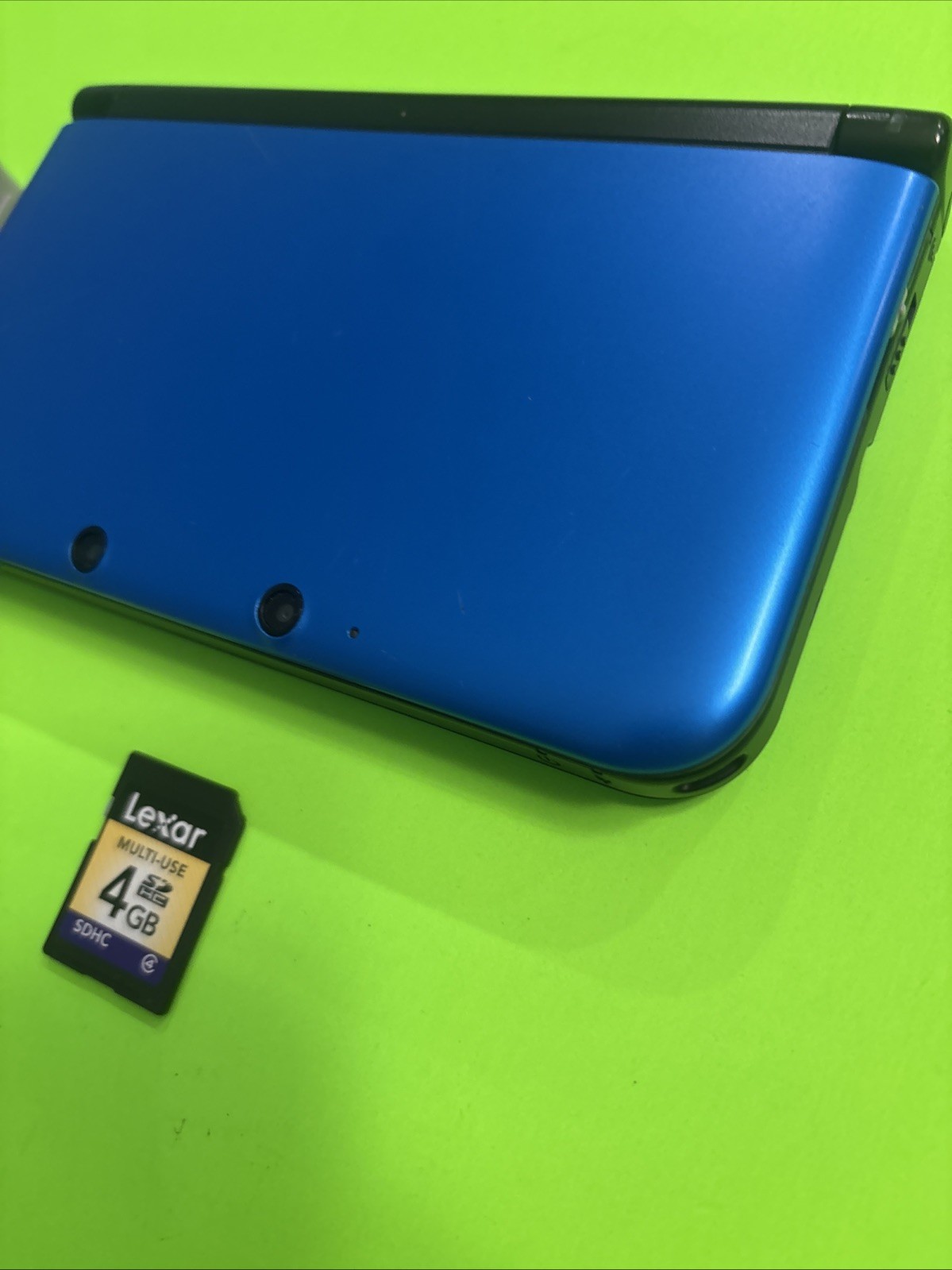 Official Nintendo 3DS XL Blue Tested Working Crack in D-Pad OEM Charger