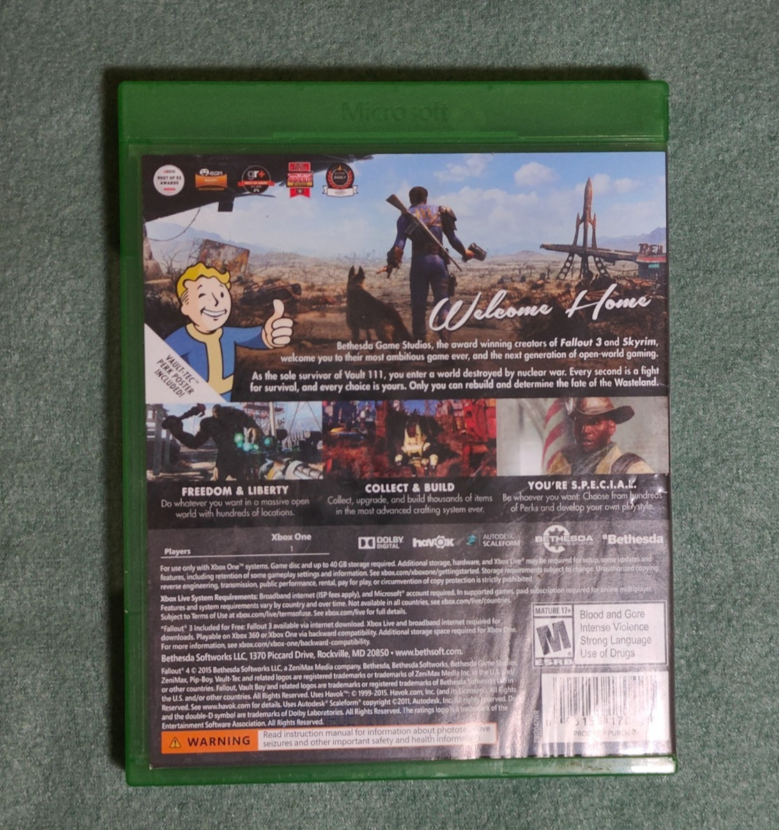 Fallout 4 Xbox One Complete Tested Bethesda Standard Edition