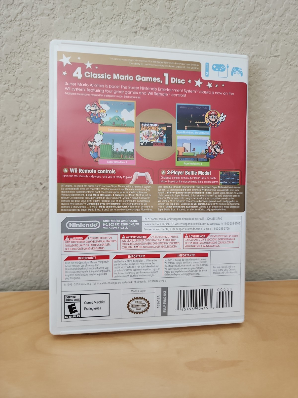 Super Mario All-Stars (Nintendo Wii, 2016) Used – WORKING