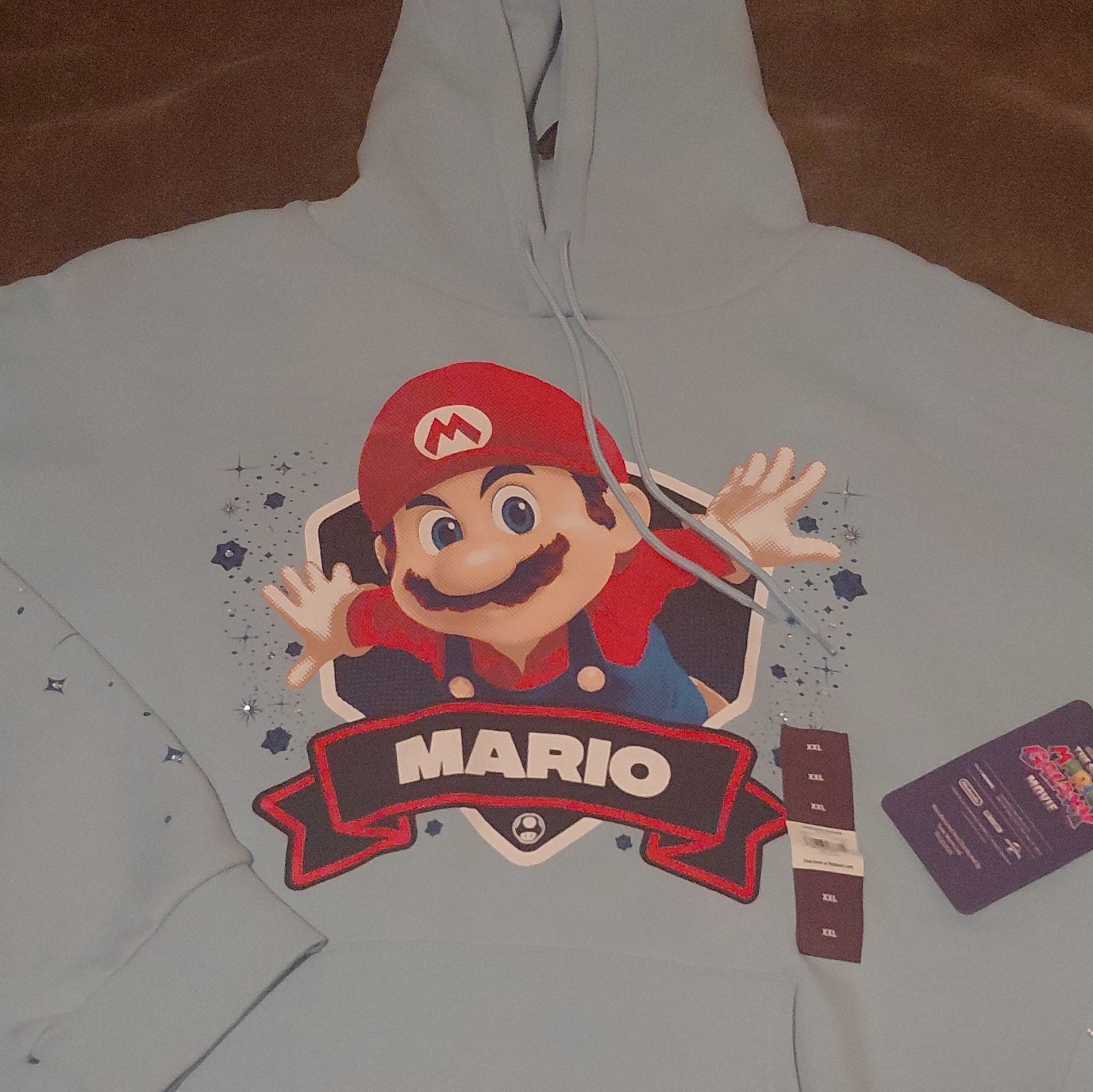 Super Mario Bros. Mario “Here We Go” Hooded Hoodie Sweatshirt