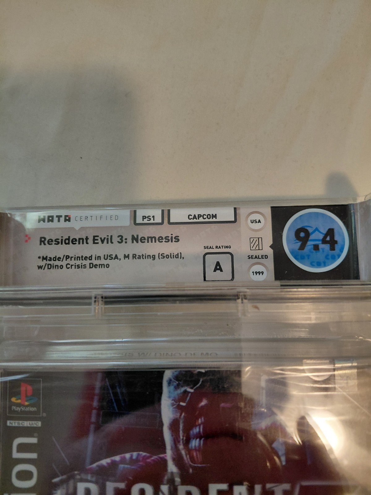 Resident Evil 3 Dino Crisis Demo PS1 Playstation Wata 9.4