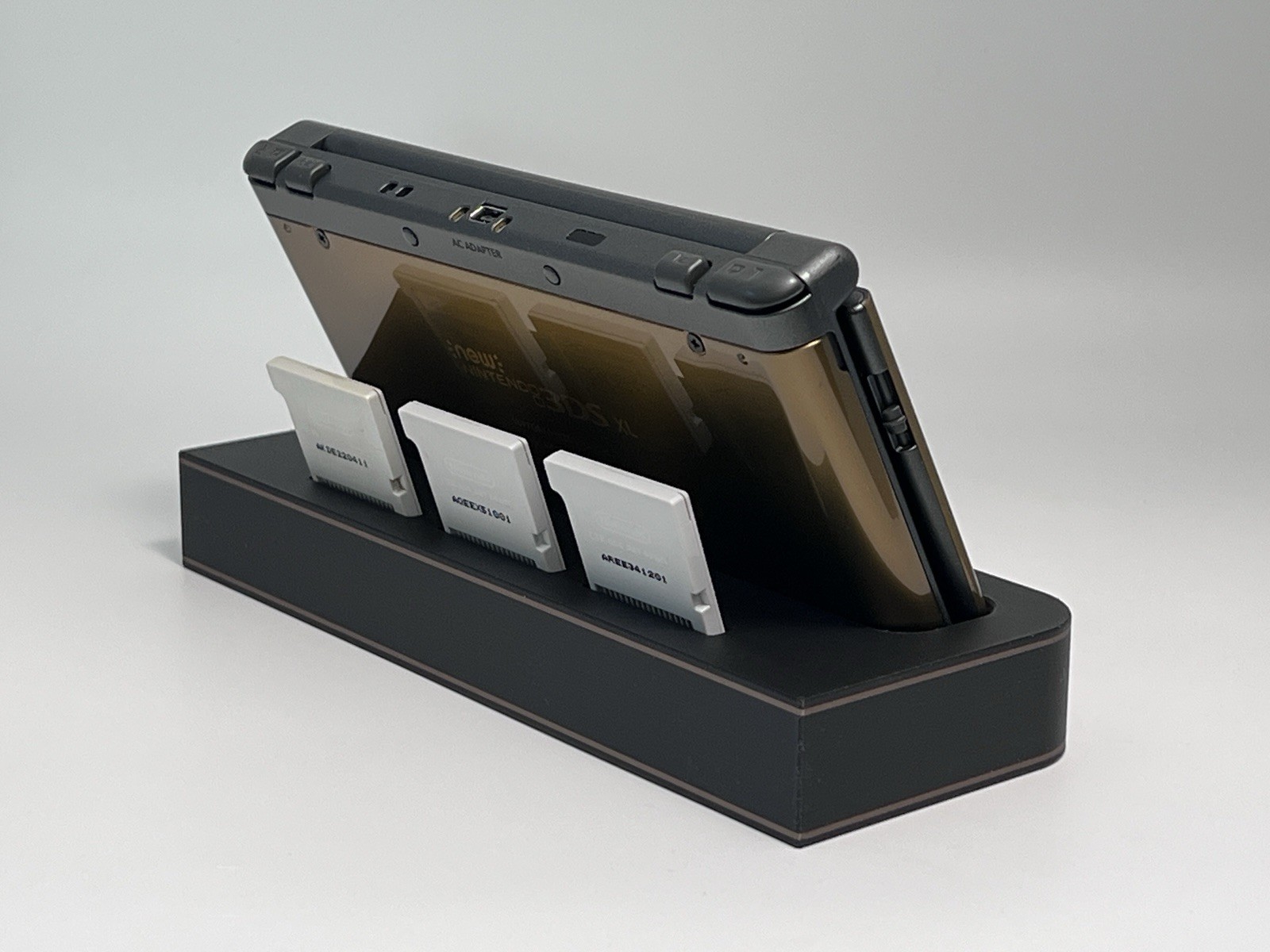 Collector Display Stand for New Nintendo 3DS XL Gold Inlay Core Series