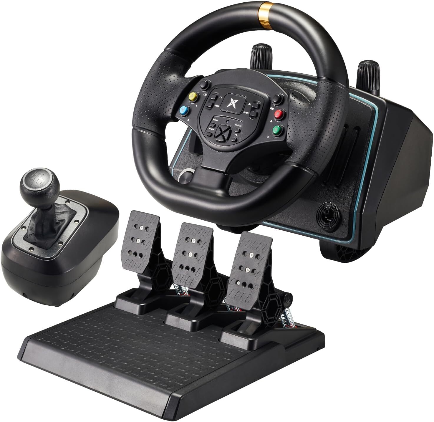 DOYO PC Gaming Steering Wheel with Shifter and Pedal