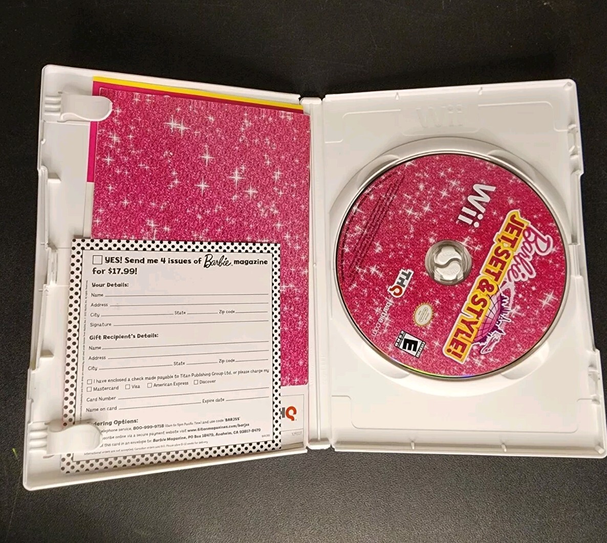 Barbie: Jet, Set & Style (Nintendo Wii, 2011) TESTED and Complete with Manual