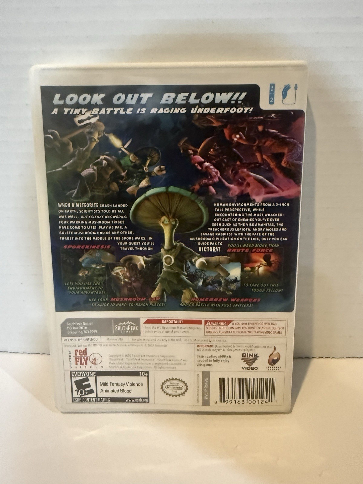 Mushroom Men: The Spore Wars – Nintendo Wii Complete in Box CIB