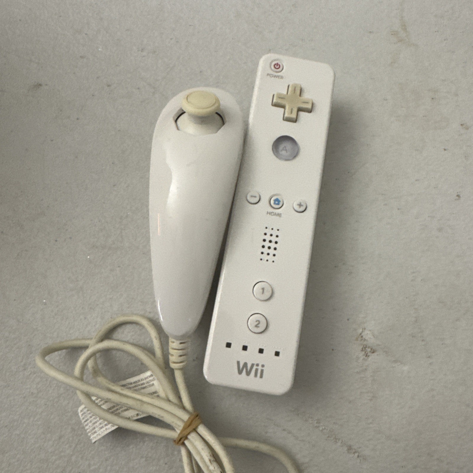 Nintendo Wii White Motion Plus Controller with Nunchuck