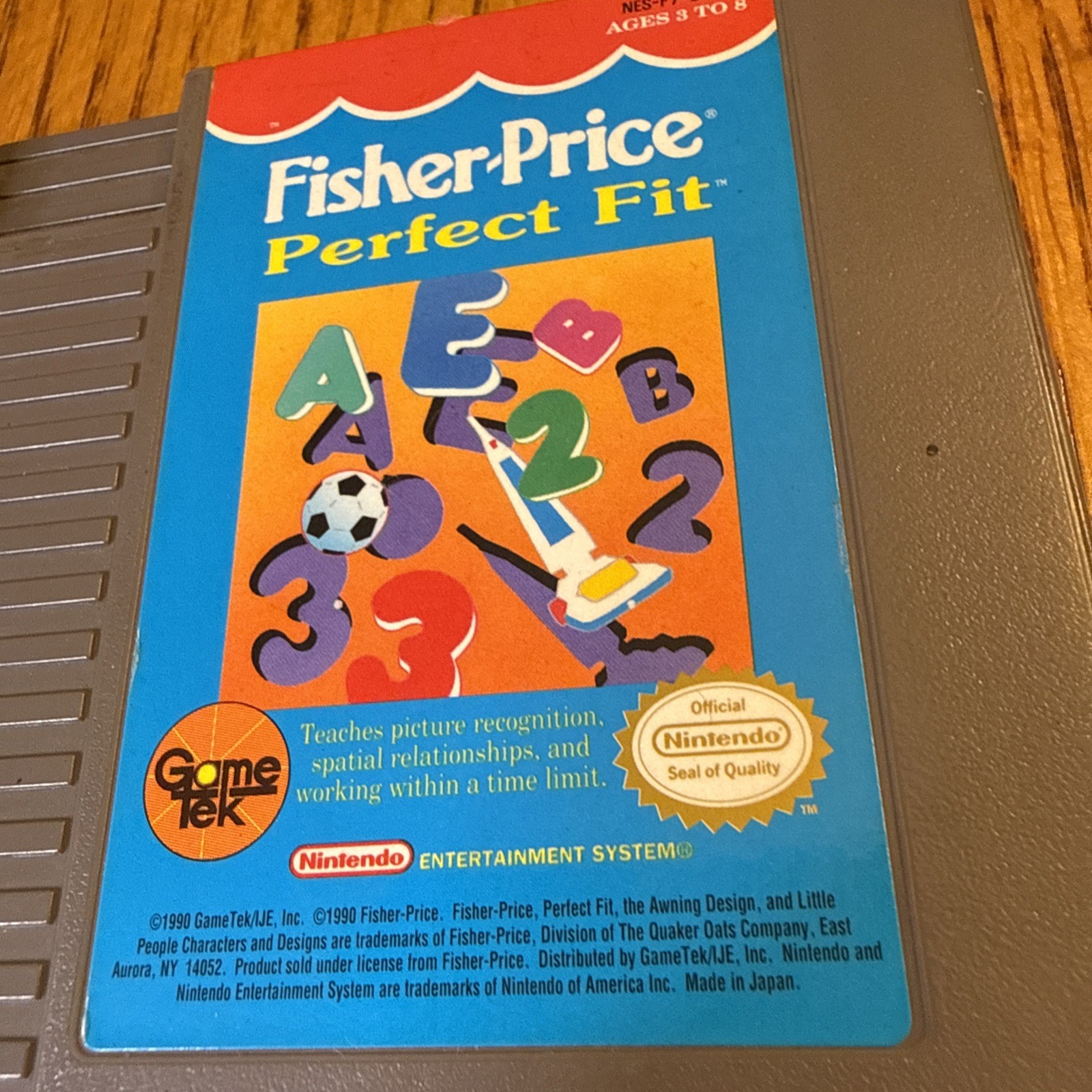 Fisher Price Perfect Fit – Nintendo NES – Tested Working 👍 Vintage 80s Ed Game