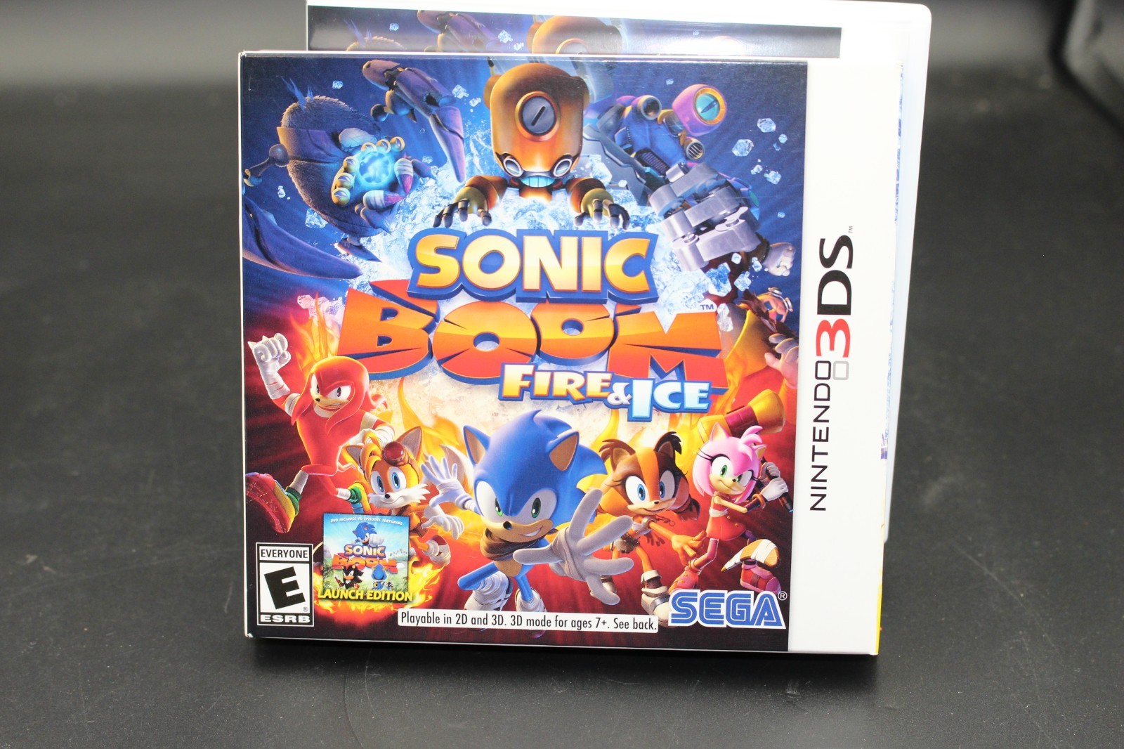 Sonic Boom: Fire & Ice (Nintendo 3DS, 2016) Complete. (WITH BONUS DVD) Tested