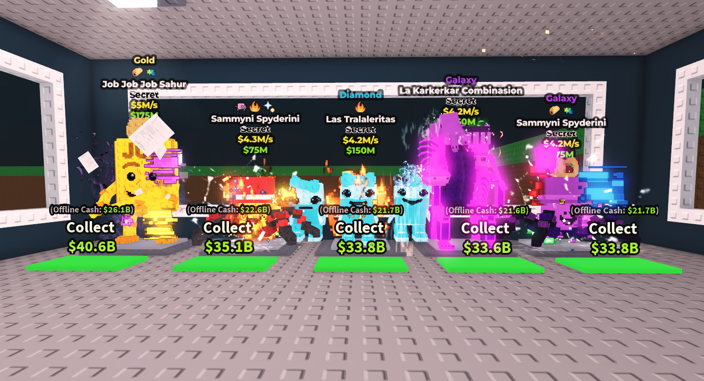 Roblox | Steal A Brainrot | Gold Diamond Rainbow Galaxy | Cheap – Fast – Safe ✅
