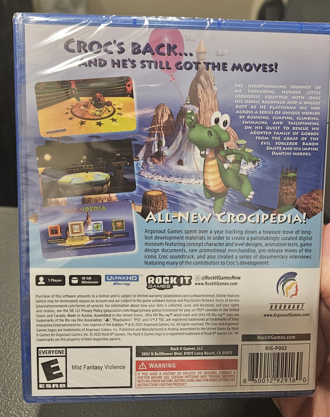 Croc Legend of The Gobbos Plantium Edition PS5 Limited Print