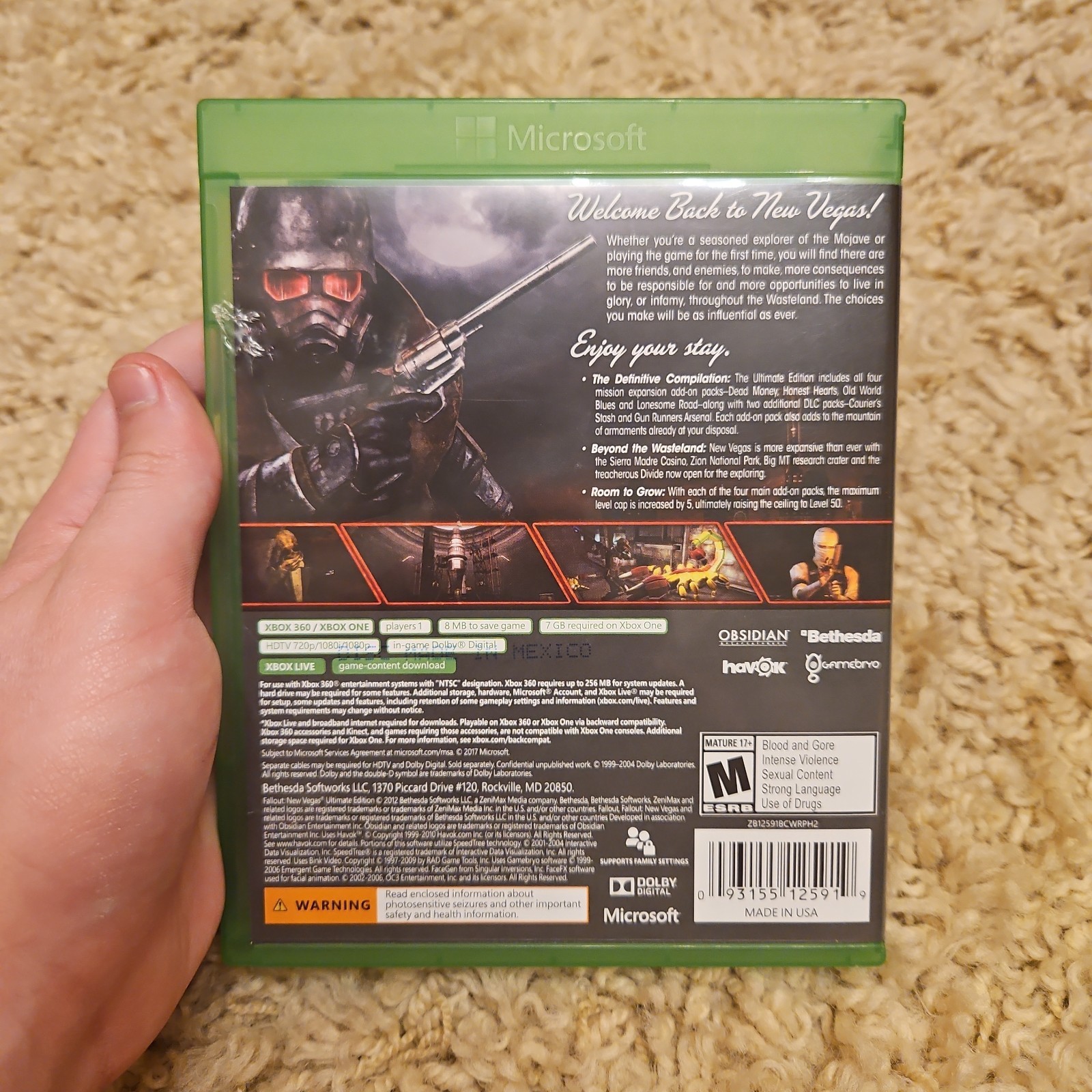 Fallout New Vegas Ultimate Edition (Xbox One/Xbox 360) Tested Works!