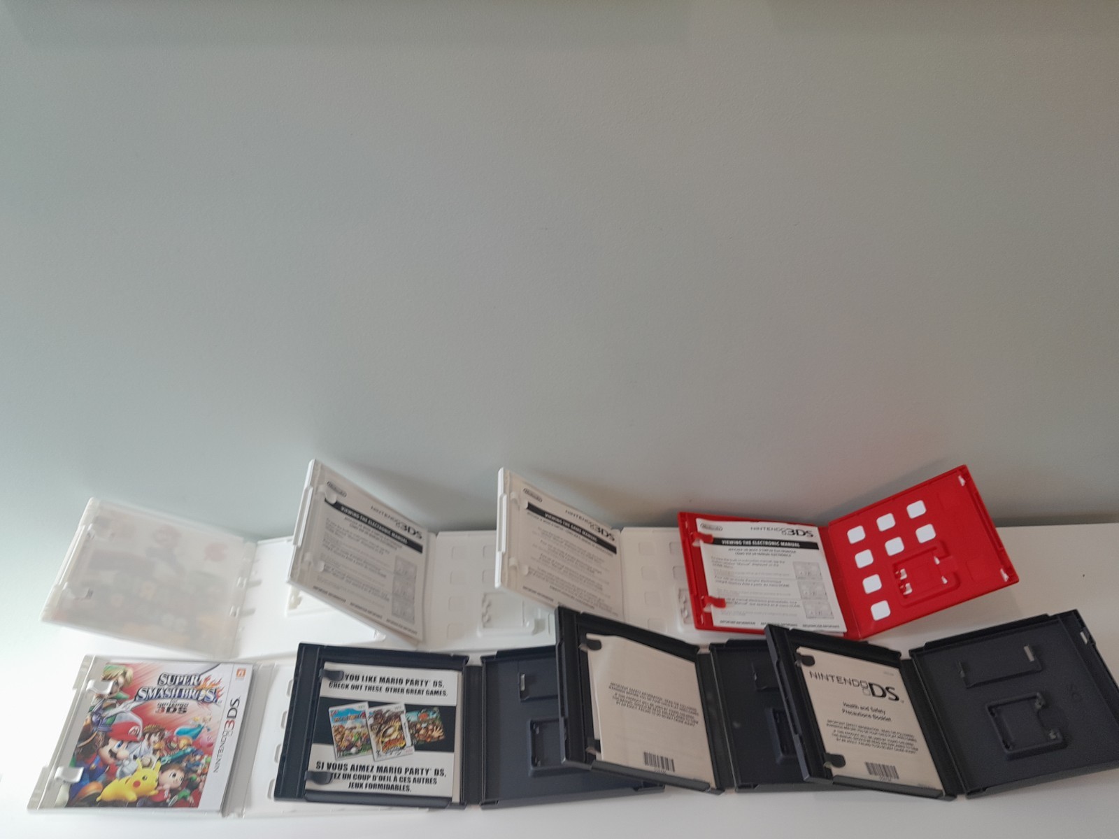 Nintendo DS & 3DS Case Only Lot Of 8: Mario Luigi Yoshi *No Games