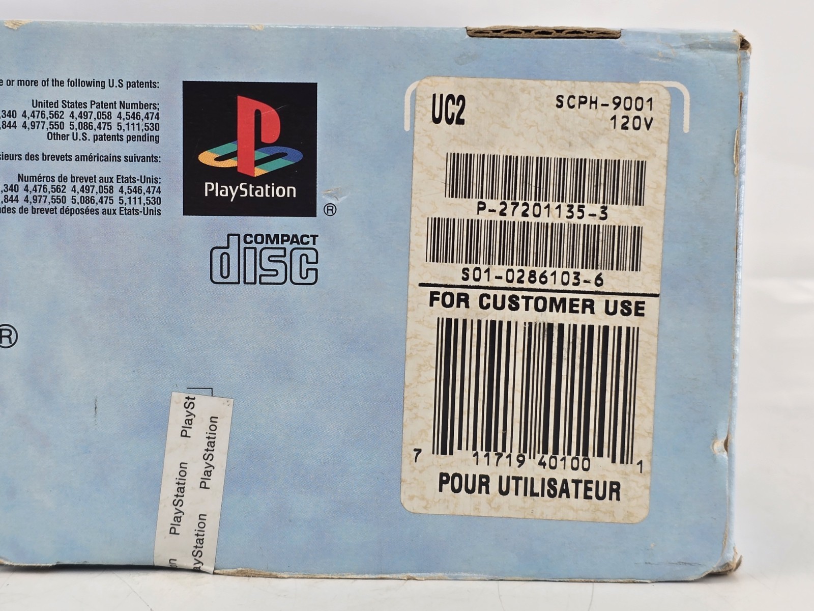Factory SEALED Original PlayStation 1 PS1 Console Complete – (Damaged Box) PICS