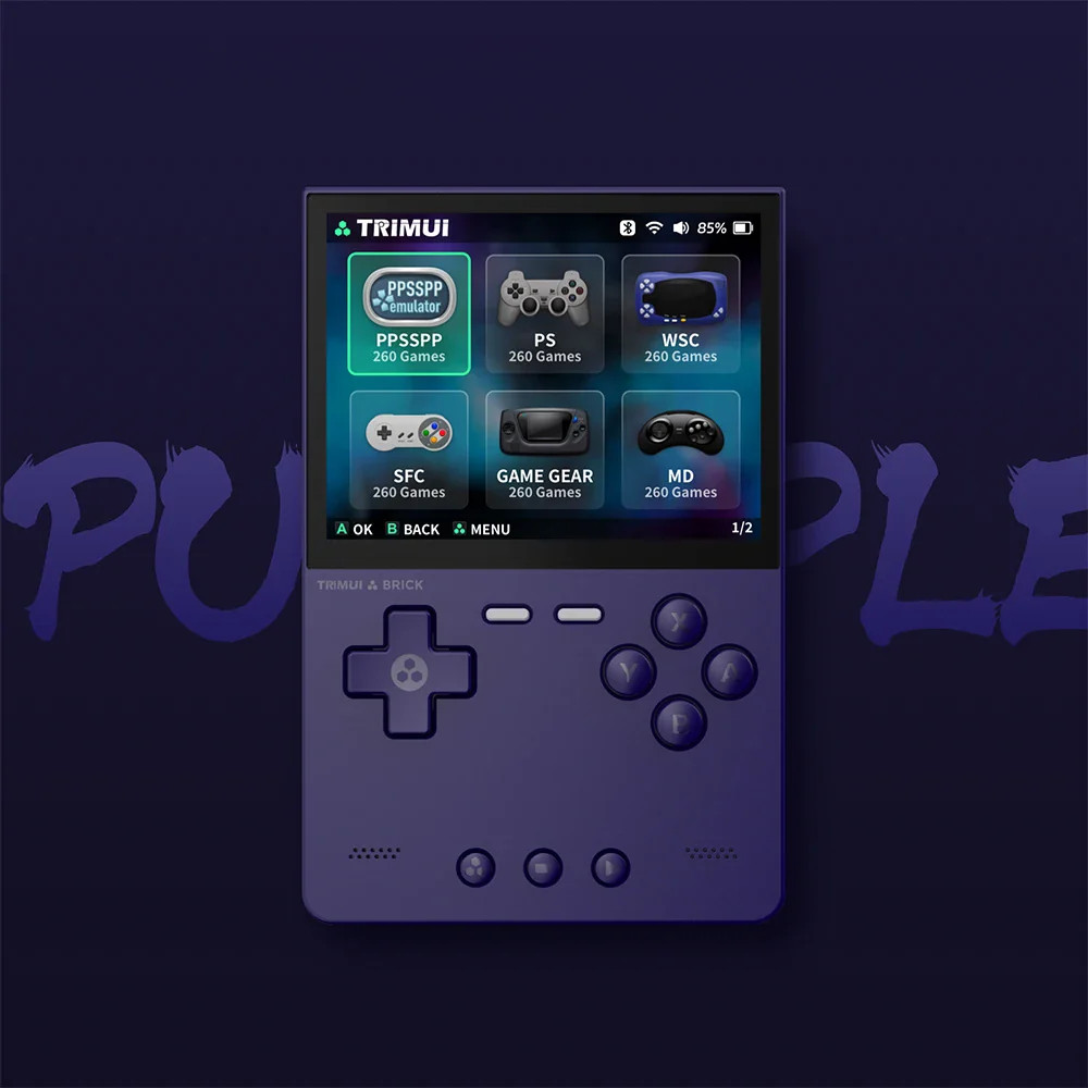 NEW TRIMUI BRICK Retro Handheld Game Console 3.2″ IPS Screen Linux System