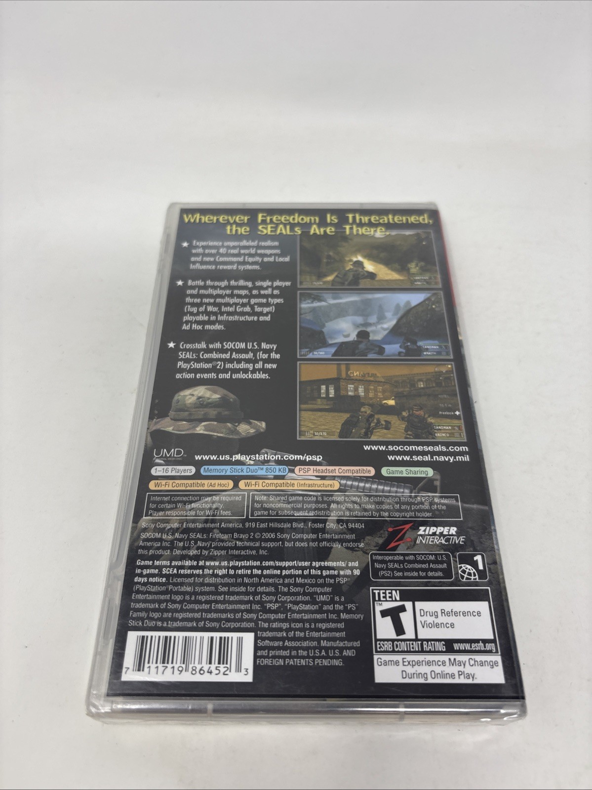 SOCOM U.S NAVY SEALS (FireTeam Bravo 2) – GREATEST HITS (Sony PSP) – NEW