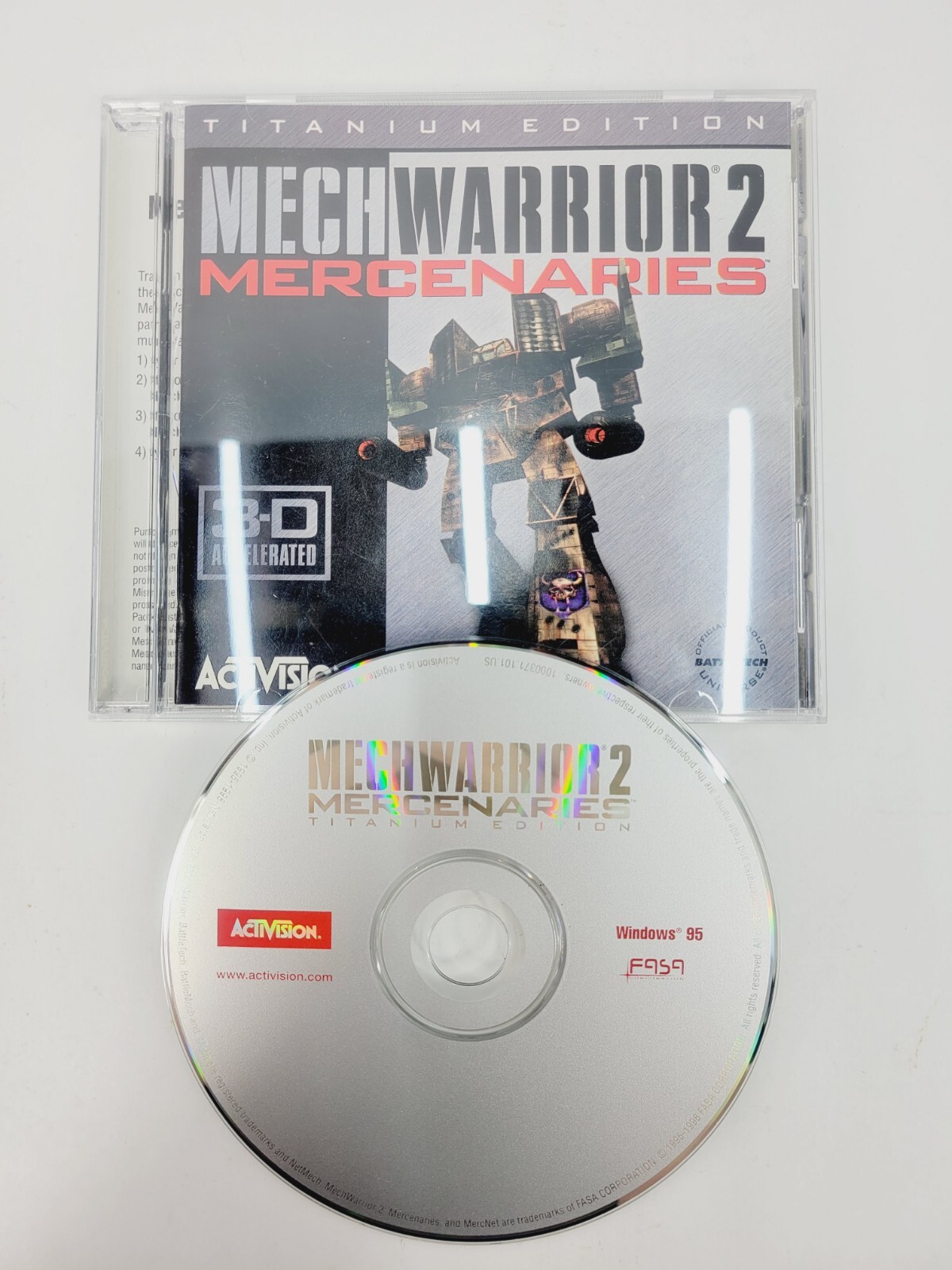 Mechwarrior 2 Mercenaries Titanium Edition PC Game – Activision (1998, CD-Rom)