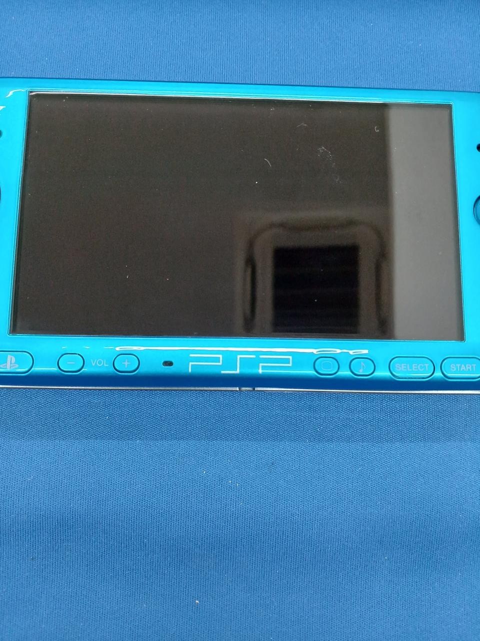 Sony PSP 3000 Vibrant Blue VB Box Manual Charger New Battery Japan Tested work