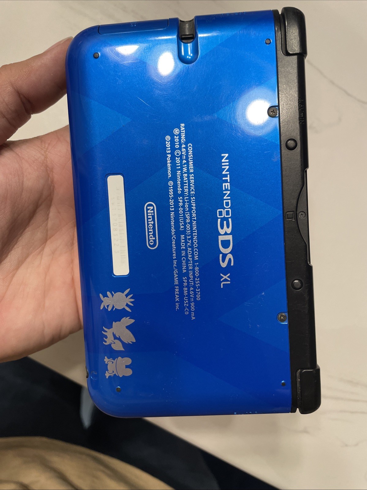 Tested USA VERSION Nintendo 3DS XL Pokémon X and Y blue version Handheld System